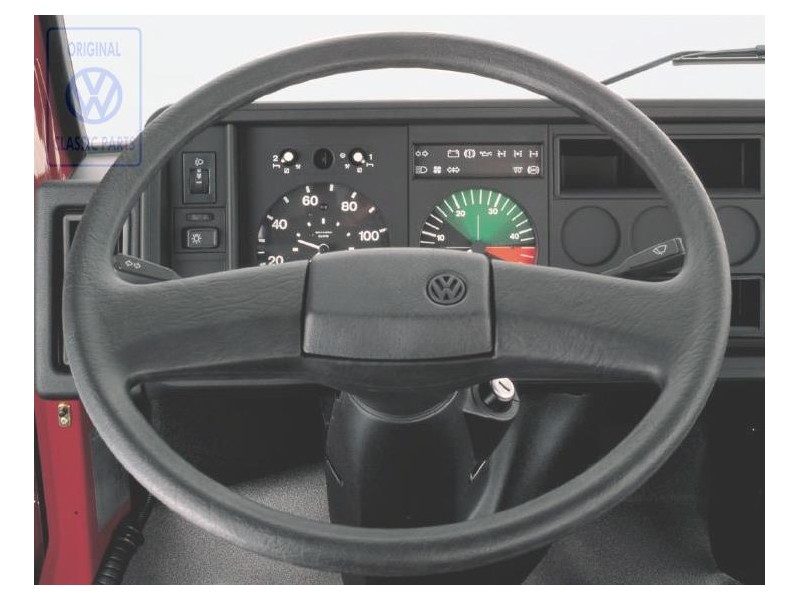 VW Original Volant De Direction Noir Satine - 701419651G 01C