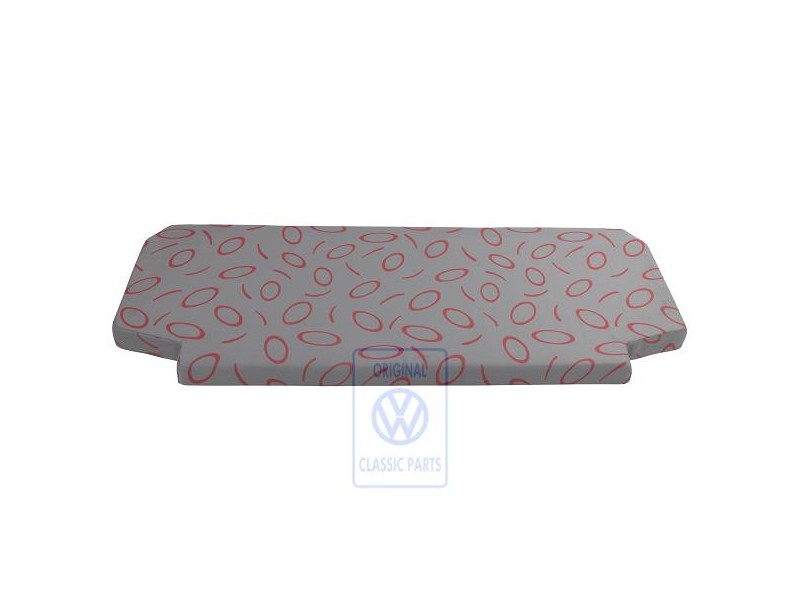 VW Original Support De Rembourrage Gris Flanelle/Rouge - 7D0864413C HQT