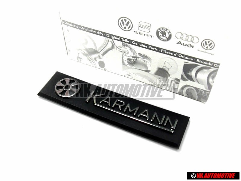 VW Original KARMANN Côté Embleme Monogramme Logo Chrome - 155853901