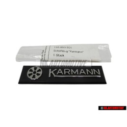 VW Original KARMANN Côté Embleme Monogramme Logo Chrome - 155853901
