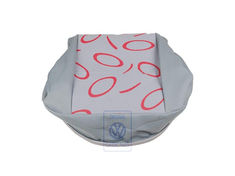 VW Original Garniture De Siege Tissu Gris Flanelle/Rouge - 7D0883405N HUE