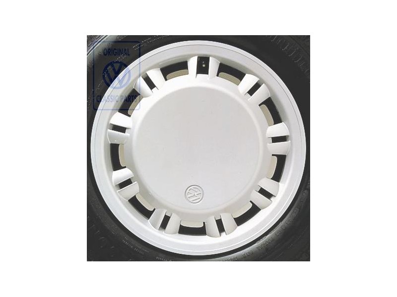 VW Original Enjoliveur De Roue Argent Brillant Metallise - 701601147 7ZV