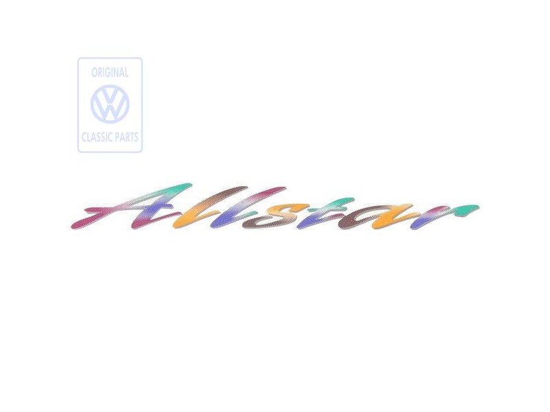 VW Original Inscription Sur Film Vert/Orange - 7D0854431 DGZ