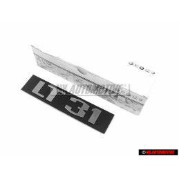 VW Original LT 31 Arrière Embleme Monogramme Logo Argent Brossé - 281853687H