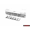 VW Original 1300 Arrière Embleme Monogramme Logo Argent Brossé - 113853687