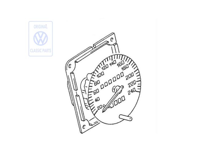 VW Original Tachymetre Avec Compteur Km Journalier - 867957031B