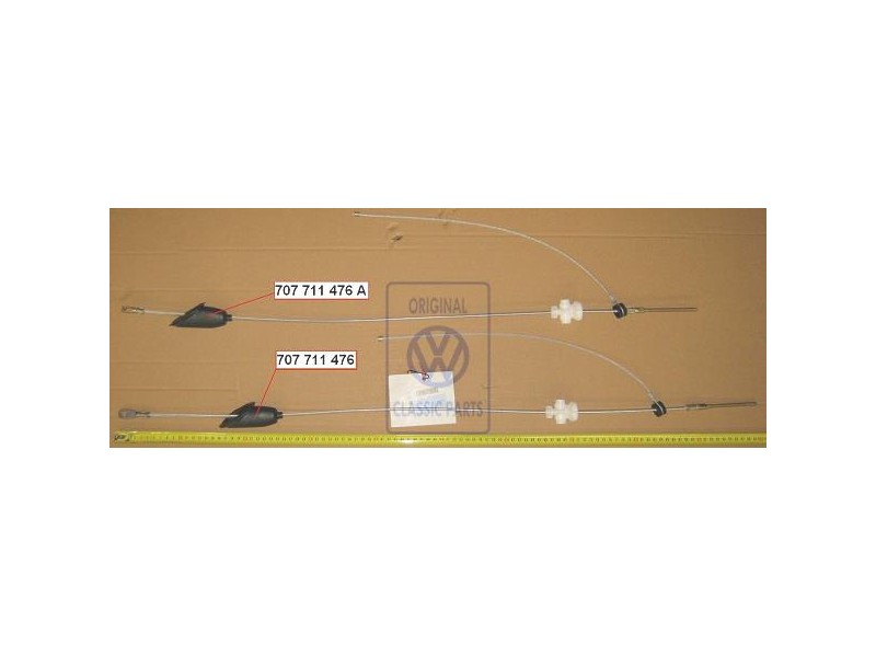 VW Original Cable Avec Galet Et Etanchement - 707711476