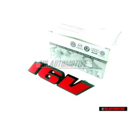 VW Original 16V Avant Embleme Monogramme Logo Rouge - 535853679C QN5