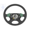 VW Original Volant De Direction Cuir Noir Satine/Vert Salsa - 1H0419091ADEBR