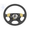 VW Original Volant De Direction Cuir Noir Satine/Jaune - 1H0419091ADEBT