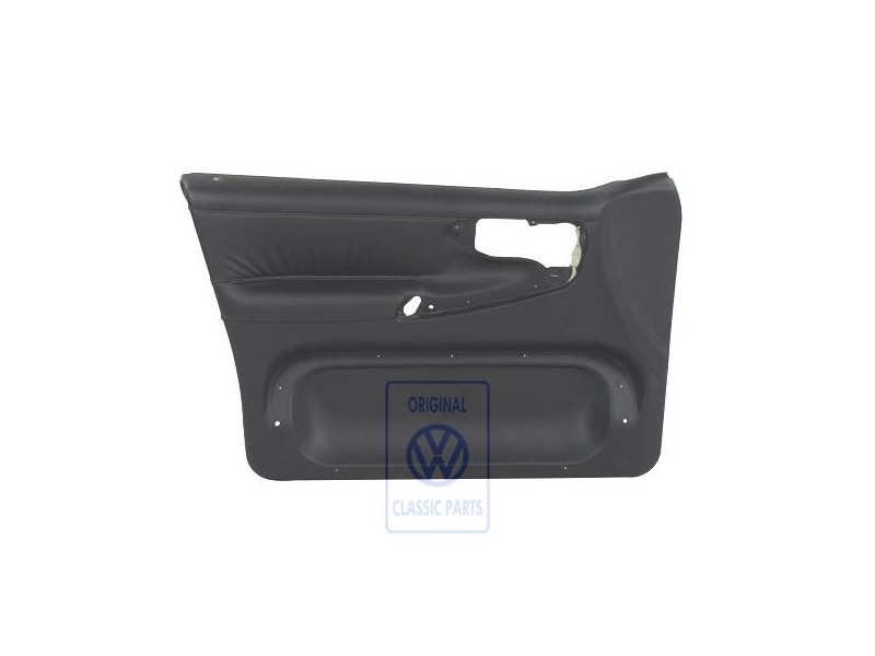 VW Original Revetement De Porte Cuir Noir/Noir - 6N4867011AAEGX