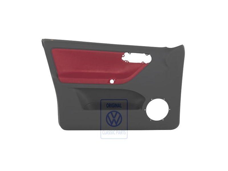 VW Original Garniture De Porte Tissu Rouge Flash/Off-Black - 6N4867011CNHLX