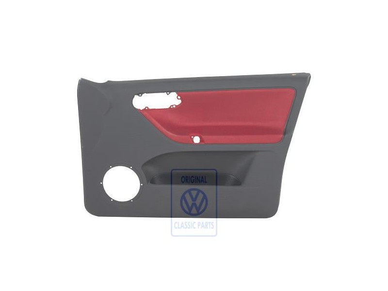 VW Original Garniture De Porte Tissu Rouge Flash/Off-Black - 6N4867012CNHLX