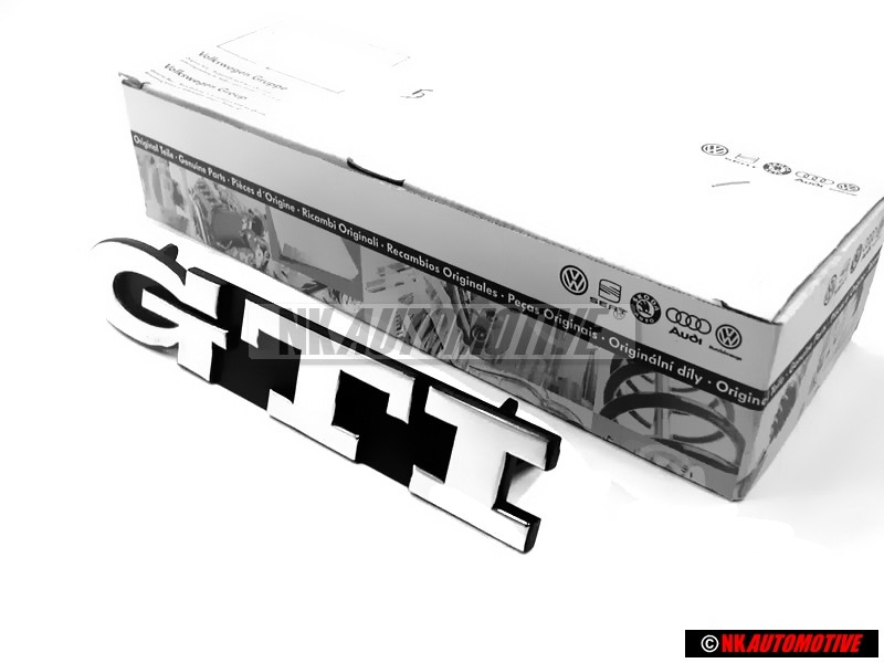 VW Original GTI Avant Embleme Monogramme Logo Chrome - 1H6853679E Z10
