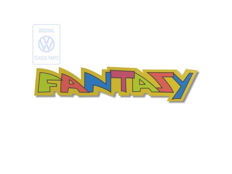 VW Original Inscription Sur Film Loriot/Noir - 871853679F CHZ