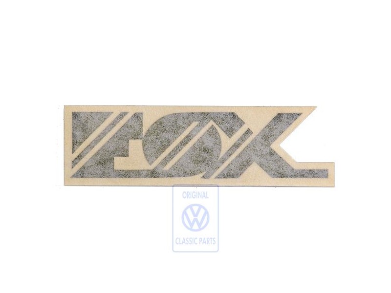 VW Original Inscription Sur Film Noir Satine - 871853750B 01C