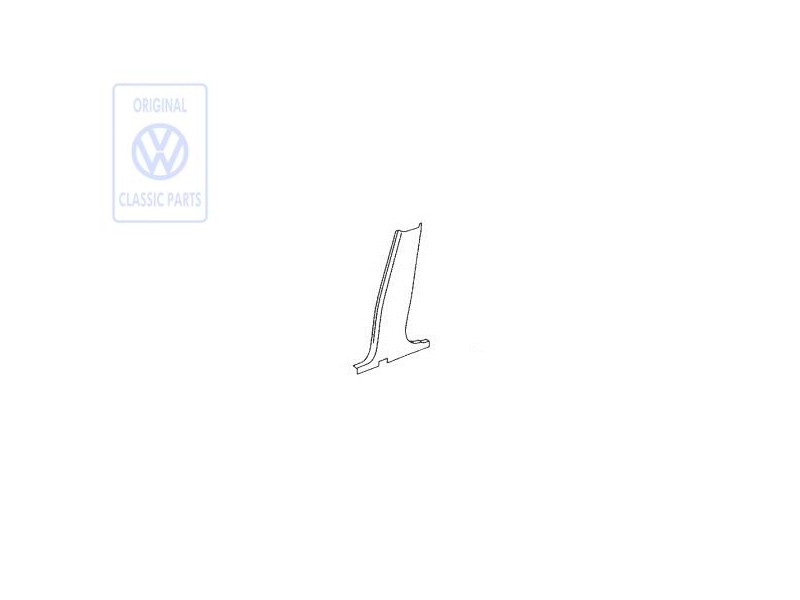 VW Original Revetement De Colonne B Off-Black - 6N4867298 C81