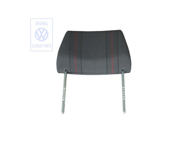 VW Original Appuie-Tete Avec Garniture, Reglable Gris/Rouge - 535881901G WE9