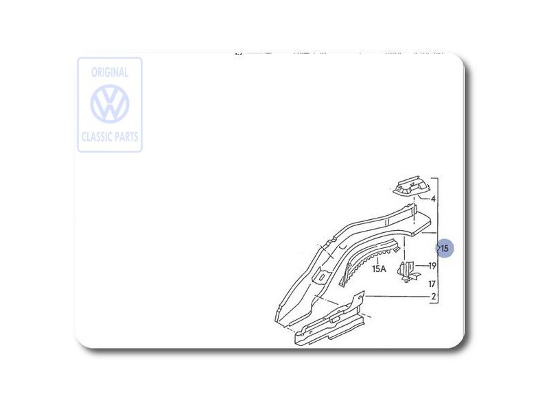VW Original Longeron - 535803501A
