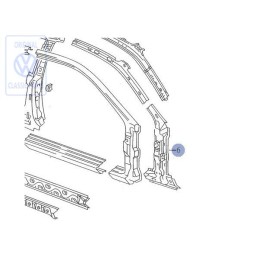 VW Original Renfort Pour Colonne A - 535809622C
