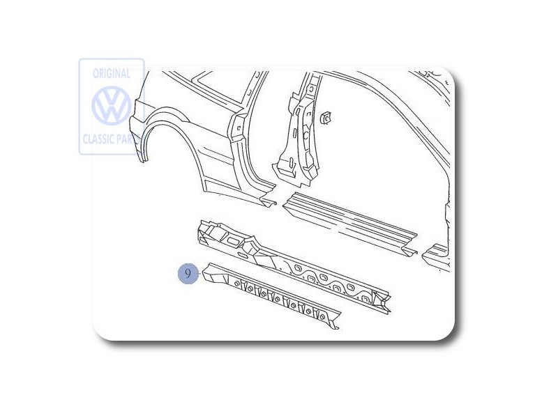 VW Original Renfort Supplementaire - 535809706