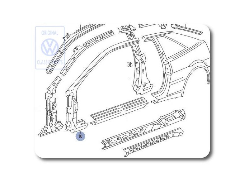 VW Original Section - Colonne A - 535809839A