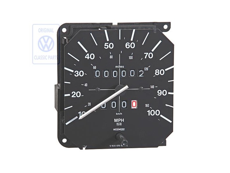 VW Original Tachymetre Avec Compteur Journalier En Milles - 861957023G