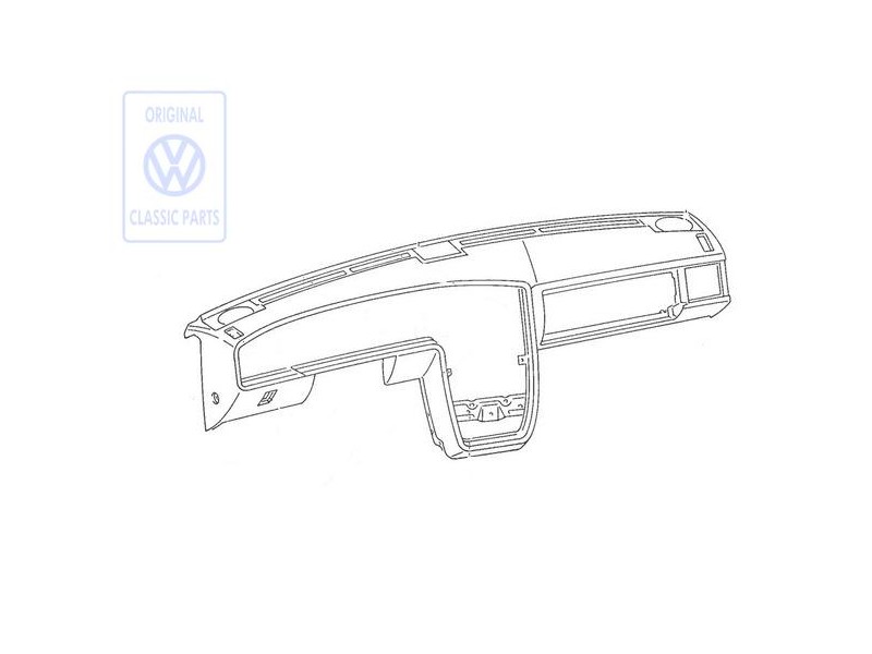 VW Original Tableau De Bord Noir - 535857003H 4FB