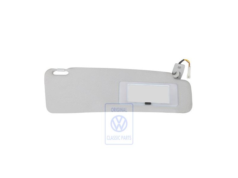 VW Original Pare-Soleil Avec Miroir Eclaire Gris - 535857552 A77