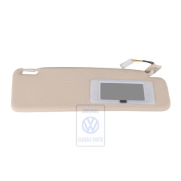VW Original Pare-Soleil Avec Miroir Eclaire Beige Clair - 535857552 8YJ