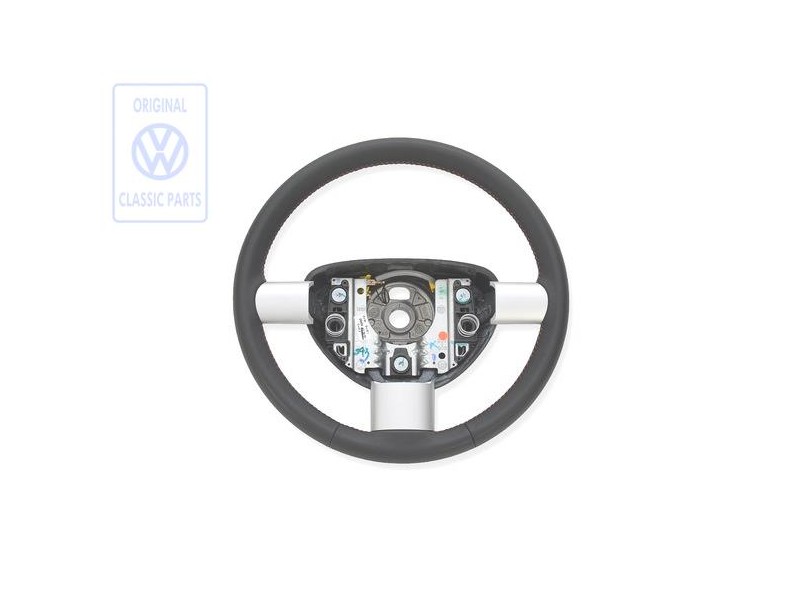 VW Original Volant De Direction Cuir Noir/Orange - 1C0419091BBNHL