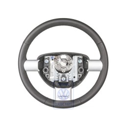 VW Original Volant De Direction Cuir Noir Satine - 1C0419091DNOBC