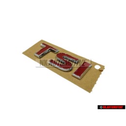 VW Original TSI Arrière Embleme Monogramme Logo Rouge - 3AA853675C GQF
