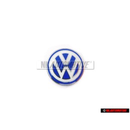VW Original Clé Embleme Logo Bleu Blanc - 3B0837891 09Z