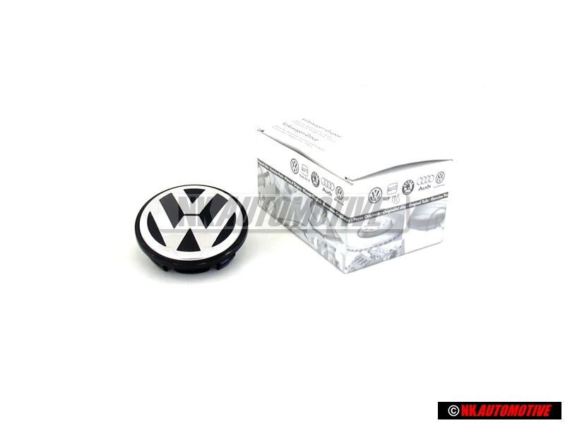 VW Original Capuchon Noir Satine/Chrome Brillant - 3B7601171 XRW