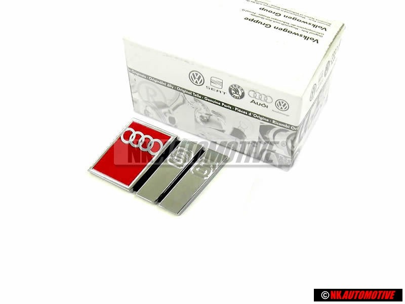 Audi Original S6 Arrière Embleme Monogramme Logo Chrome Rouge - 4A5853735E 2ZZ