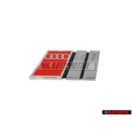 Audi Original S6 Arrière Embleme Monogramme Logo Chrome Rouge - 4A5853735E 2ZZ