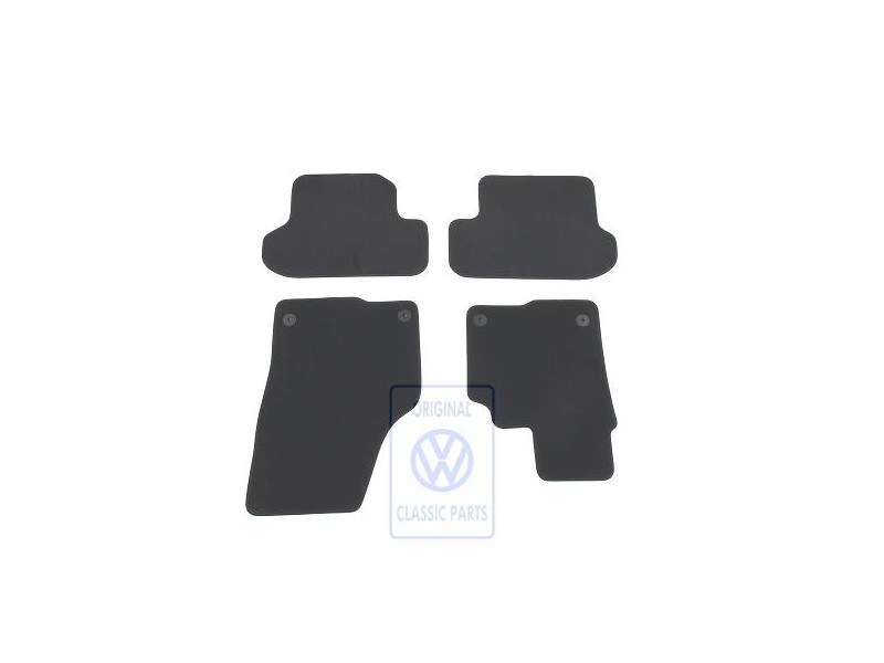 VW Original 1 Serie Tapis Noir Titane/Gris Art - 5C2863011D ISR