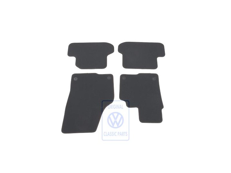 VW Original 1 Serie Tapis Noir Titane/Orange - 5C2863011D KMX