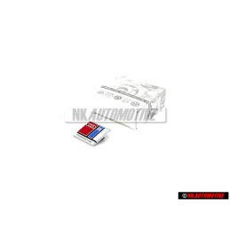 Audi Original RS2 Volant Plaquette Embleme Logo Chrome Rouge - 8A0419685C