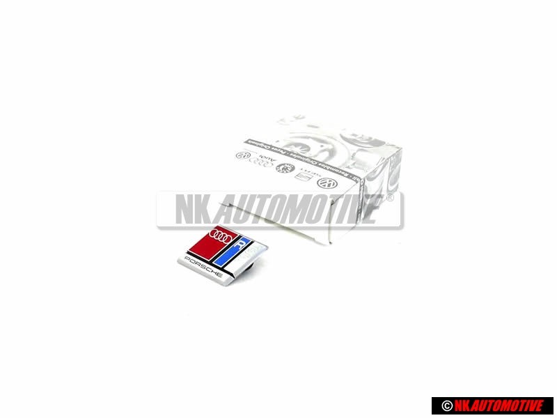 Audi Original RS2 Volant Plaquette Embleme Logo Chrome Rouge - 8A0419685C