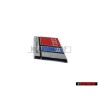 Audi Original RS2 Volant Plaquette Embleme Logo Chrome Rouge - 8A0419685C