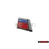 Audi Original RS2 Volant Plaquette Embleme Logo Chrome Rouge - 8A0419685C