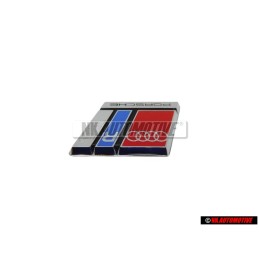 Audi Original RS2 Volant Plaquette Embleme Logo Chrome Rouge - 8A0419685C