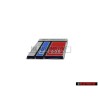Audi Original RS2 Volant Plaquette Embleme Logo Chrome Rouge - 8A0419685C