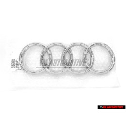 Audi Original Anneaux Avant Embleme Logo Chrome - 8D0853605