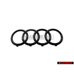 Audi Original Anneaux Avant Embleme Logo Noir - 4K8853605 T94