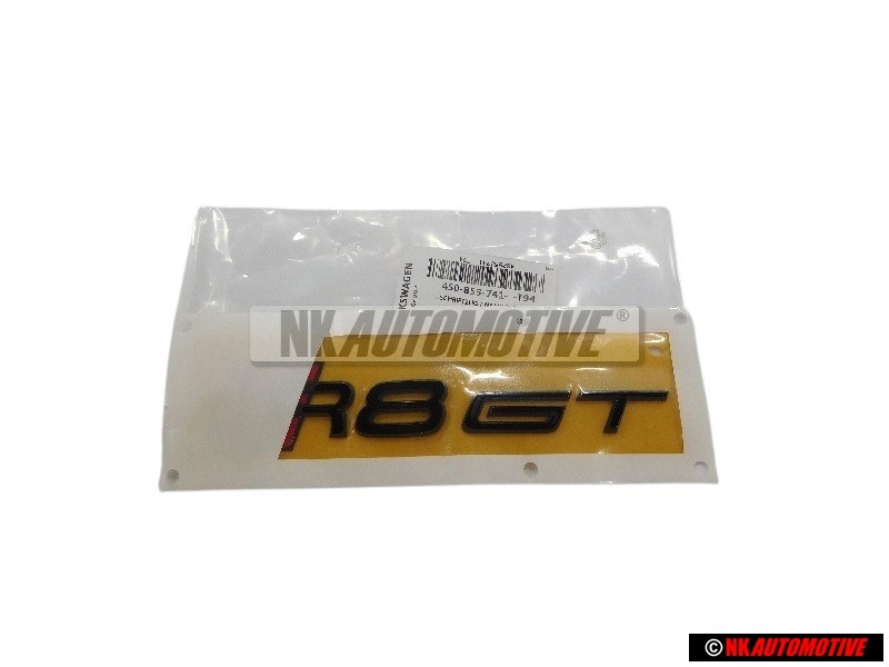Audi Original R8 GT Arrière Embleme Monogramme Logo Noir Rouge - 4S0853741 T94