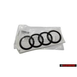 Audi Original Anneaux Arrière Embleme Logo Noir - 4H0853742H T94