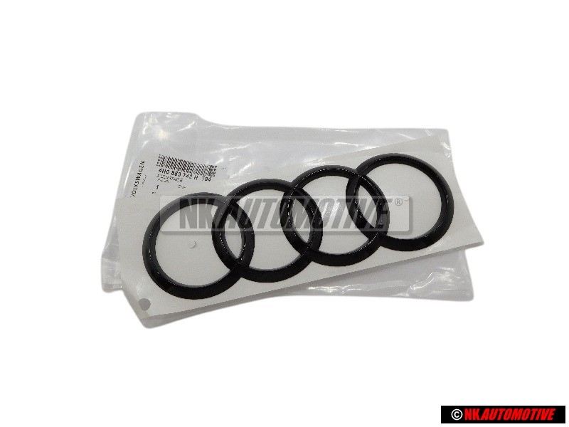 Audi Original Anneaux Arrière Embleme Logo Noir - 4H0853742H T94